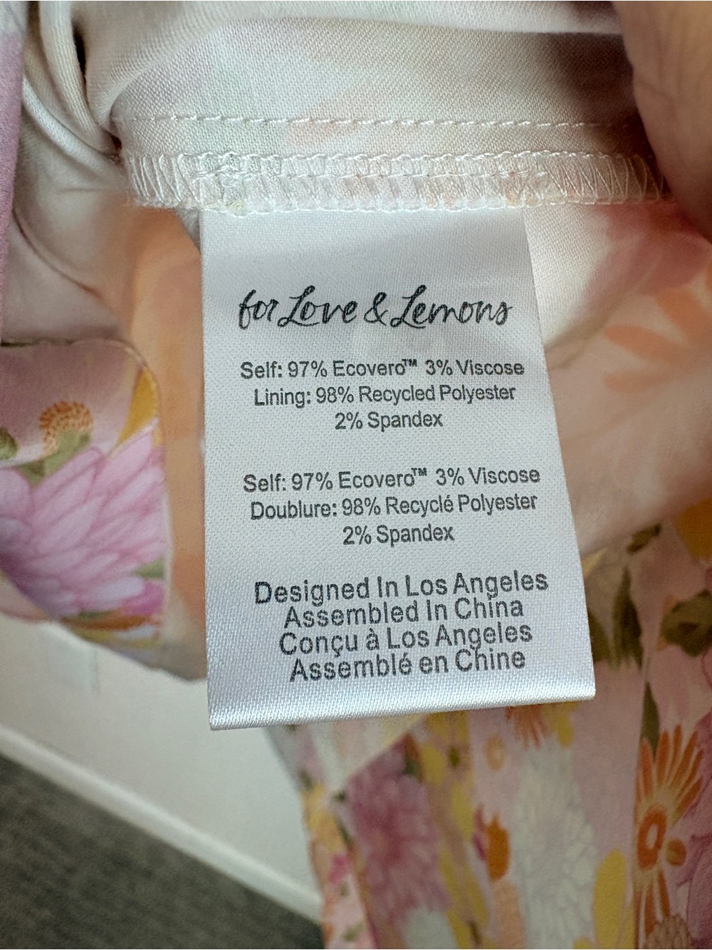 For Love and Lemons Carrie Floral Square-Neck Pink Puff-Sleeve Midi Dress - Picture 10 of 12